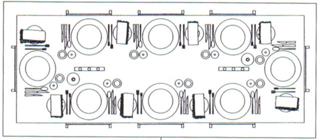 Increasing disorder in a dining table, by Sarah Wigglesworth and Jeremy Till
